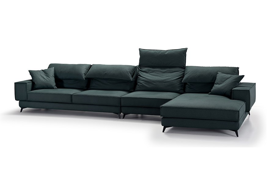 Green sofa Sectional S1802