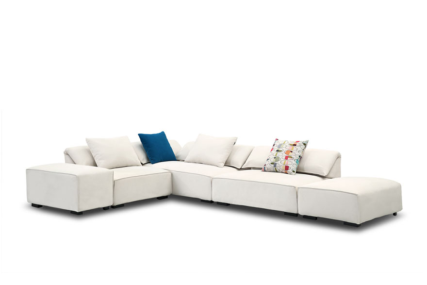 Sofa with curved back S986