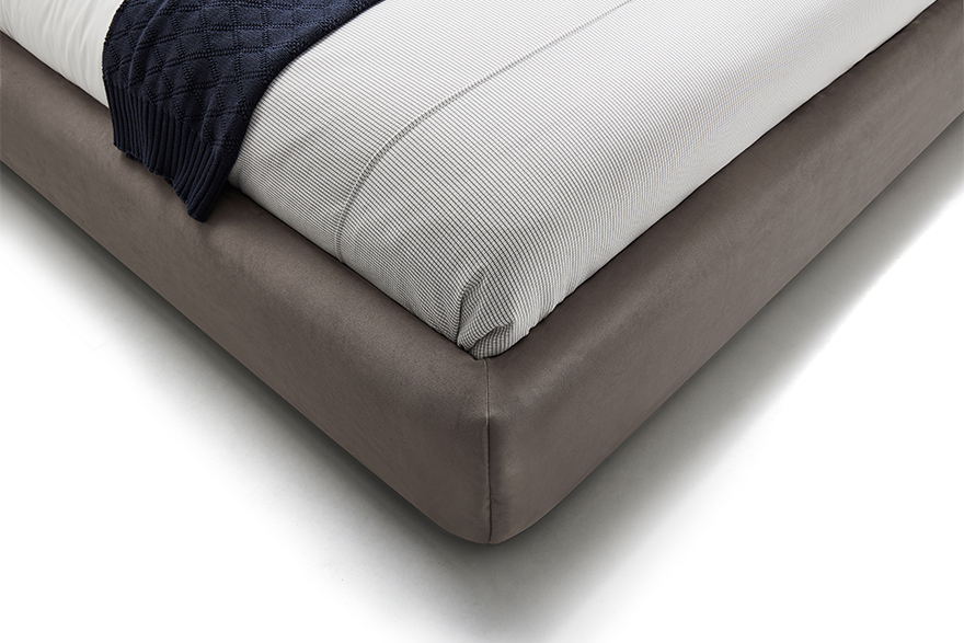 upholstered bed frame full size T1701 End