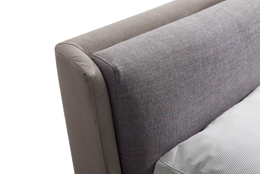 upholstered bed frame full size T1701 headboard