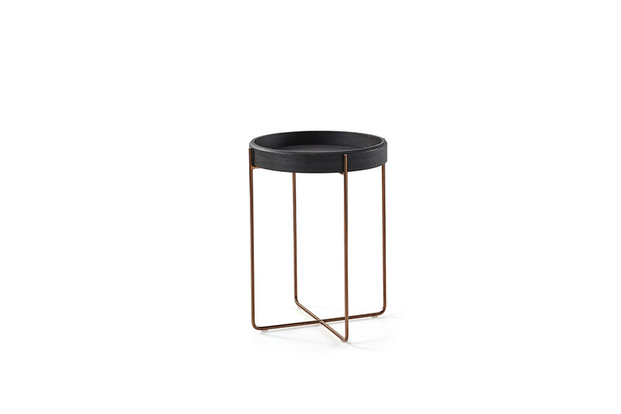 Black and Gold Side Tables Washington Set of 2 Small Tables