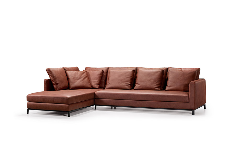 brown sofa living room S00816-L