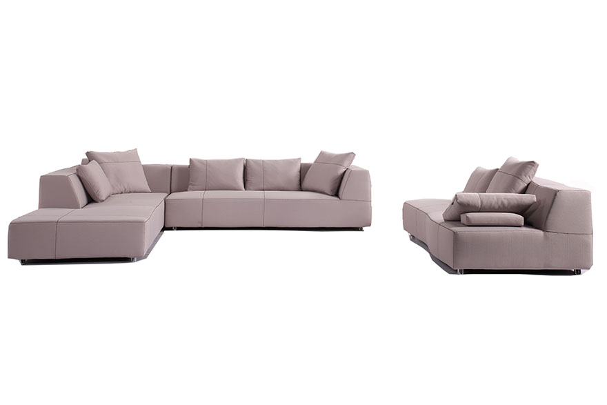 curved modern sectional sofa S959