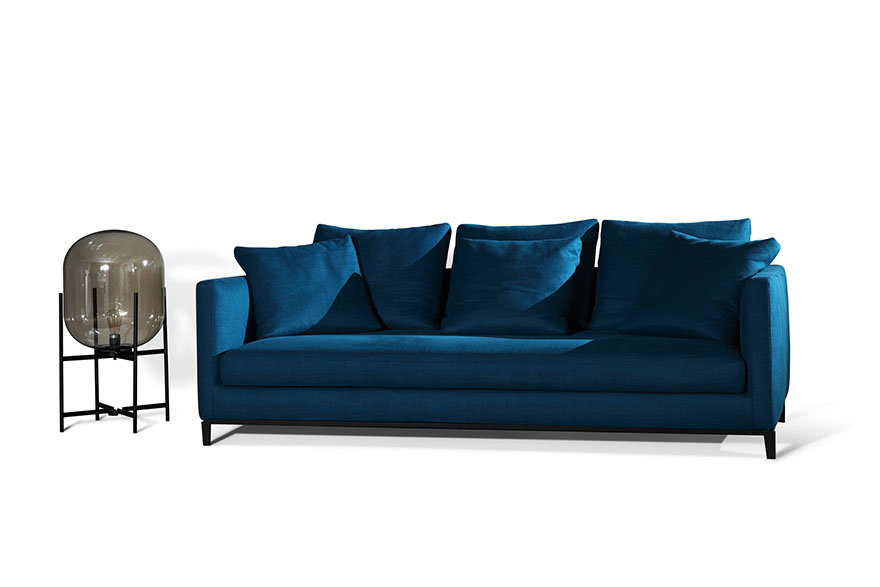 living room blue sofa S00816
