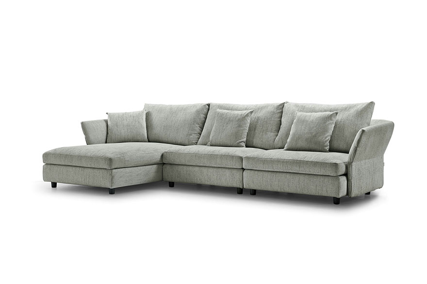 metal frame L sofa S972