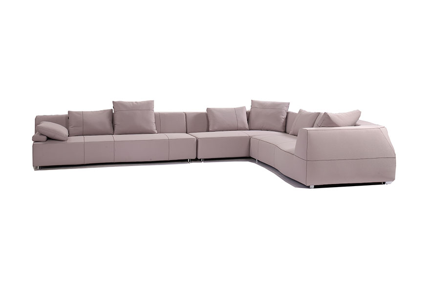 modern curved big sectional sofa S959