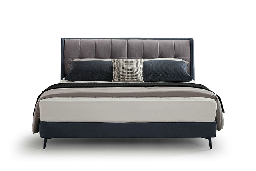 queen size upholstered bed T1801