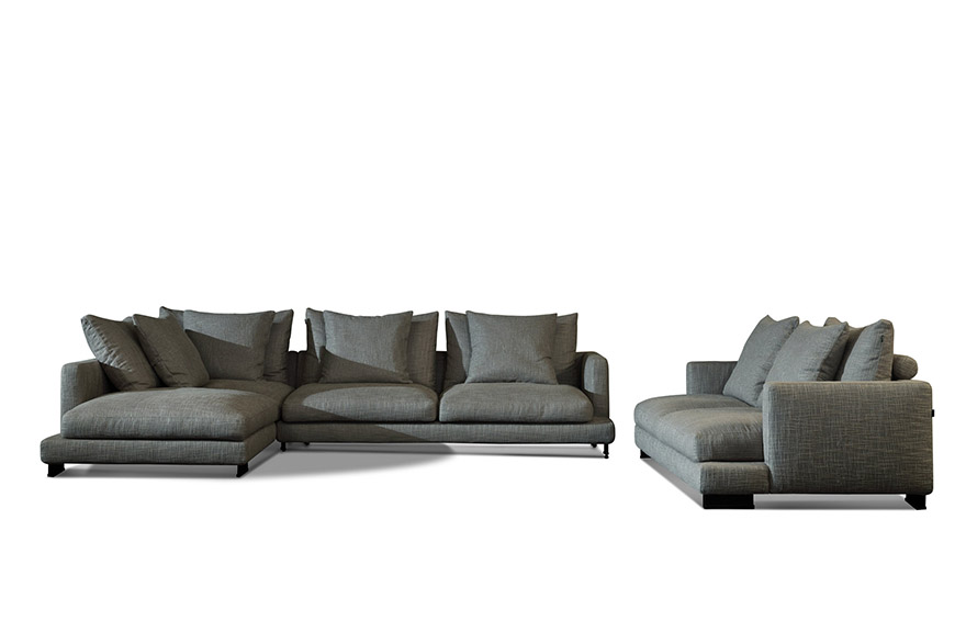 sectional sofa dark grey S01016