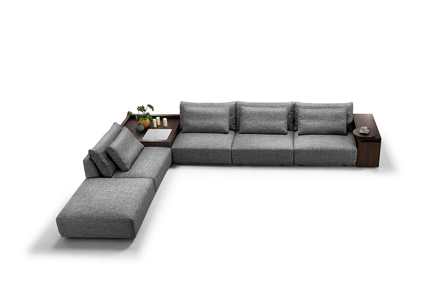 sectional sofa with ottoman S1606B top view