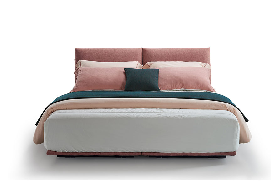 upholstered bed pink T