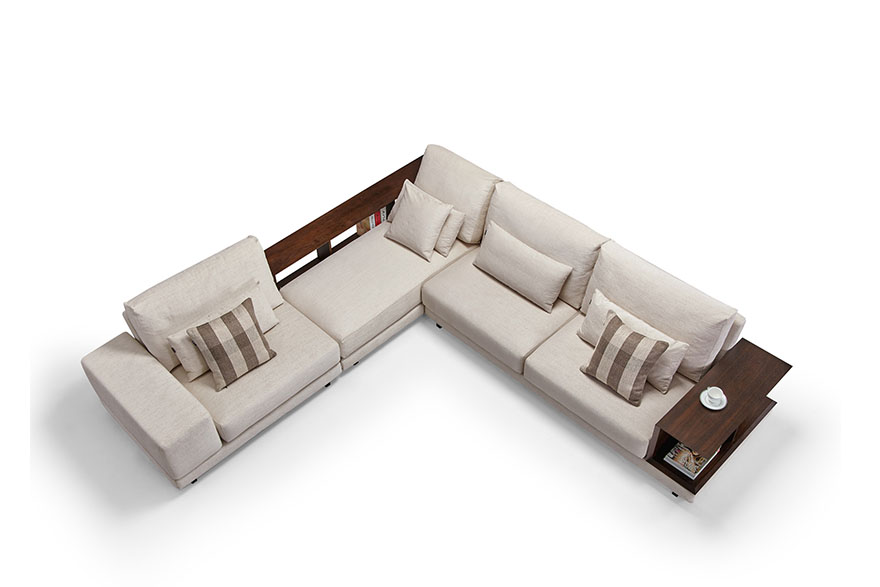 sofa bed wooden arms