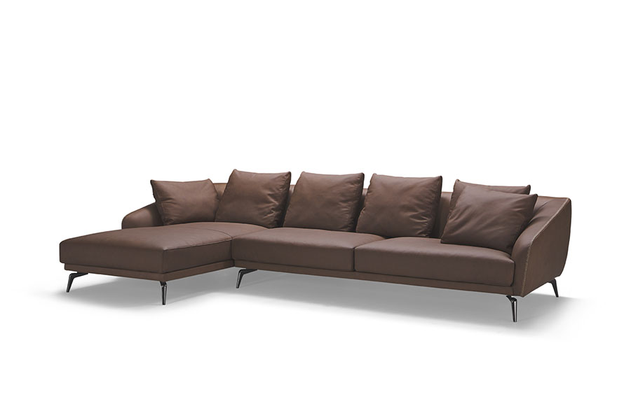 Brown leather sectionals BL2102 2