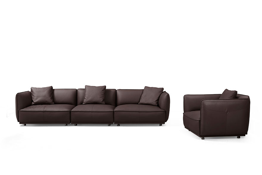 purple leather couch 113 BL2106 2