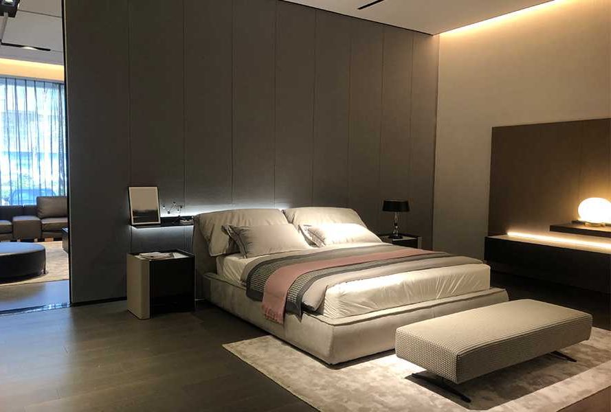 Designer Fabric Bed Fanny | bmscasa