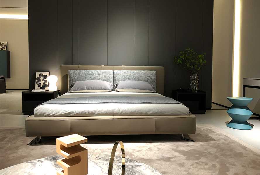 King Size Leather Bed Stripe Pro BL-C2102-1（3）