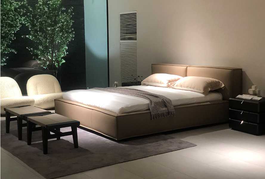 Leather Bed Frame Cube L21C-B003(3)