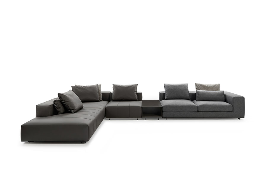 Leather Fabric Sofa Seaside pro B21S-1004 (2)