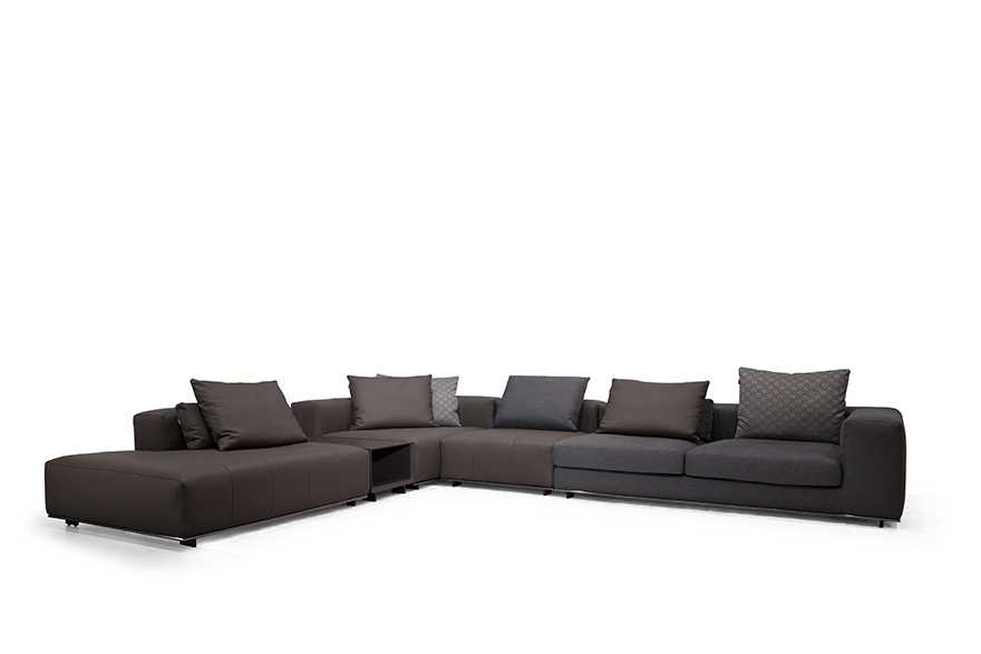 Leather Fabric Sofa Seaside pro bmscasa