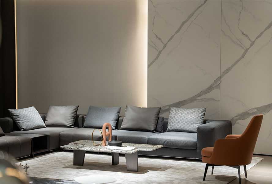 Leather Fabric Sofa Seaside pro B21S-1004PB(3)