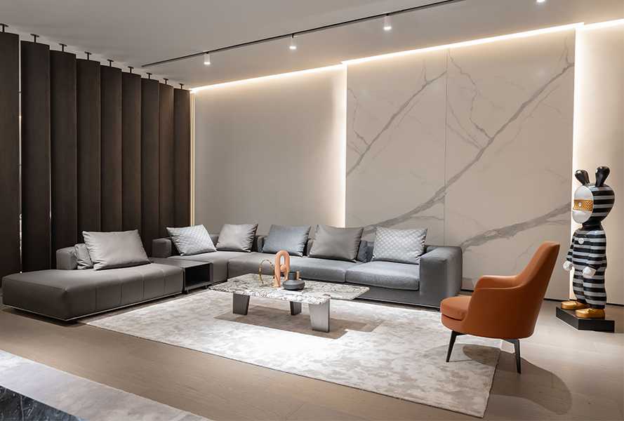 Leather Fabric Sofa Seaside pro B21S-1004PB(5)