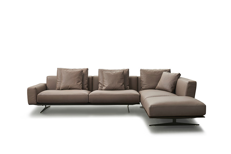Light Brown Leather Sofa Afra2