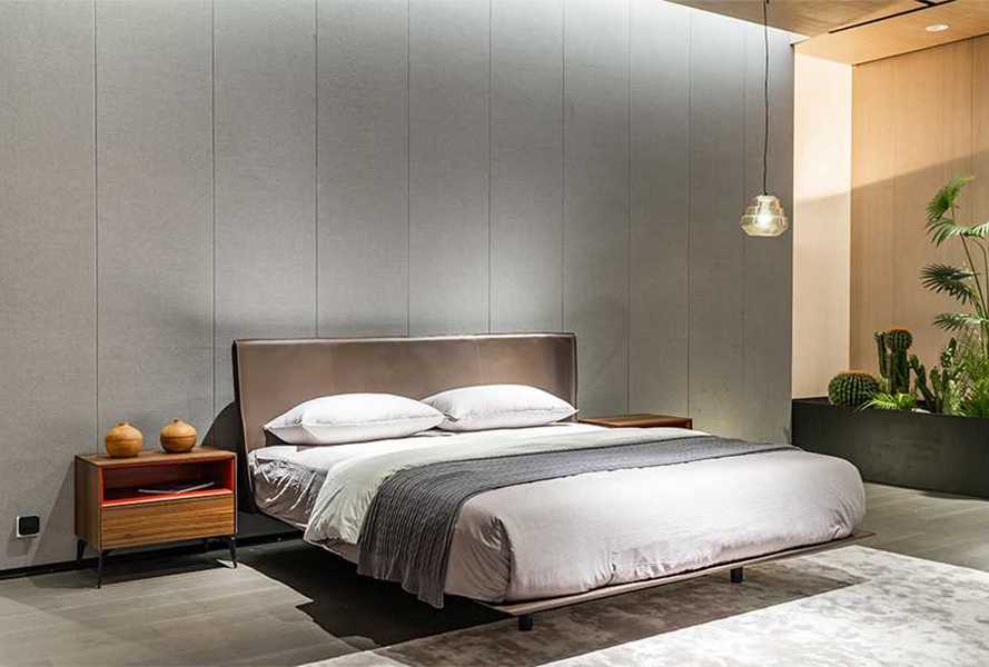 Modern Leather Bed Flote L21C-B002