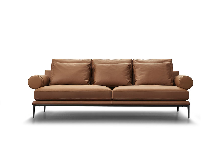 Orange Leather Sofa Toll 4