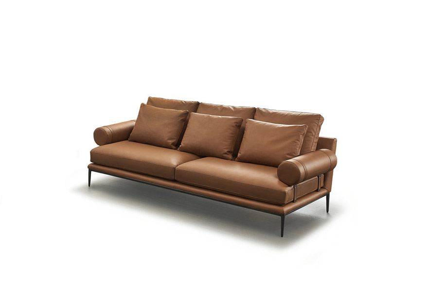Orange Leather Sofa Toll 6