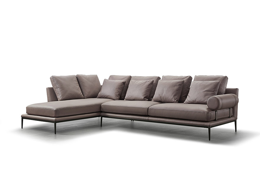 Orange Leather Sofa Toll 7