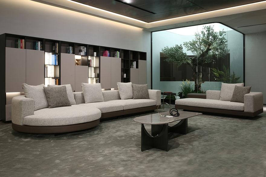 Round Chaise Sofa Chloe S-1008 (2)