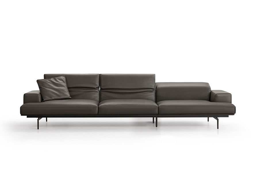 brown leather sofa L23S A013 Soma 02