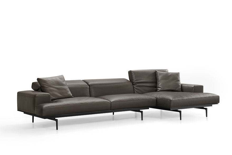 brown leather sofa L23S A013 Soma 04