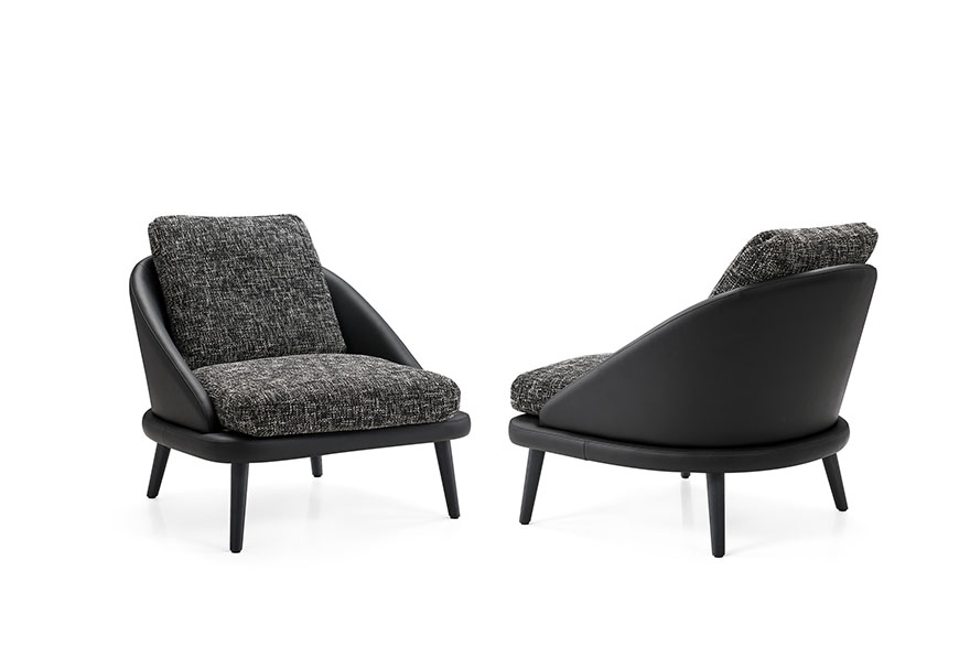 contemporary armchair L23XY X012 Veka 01