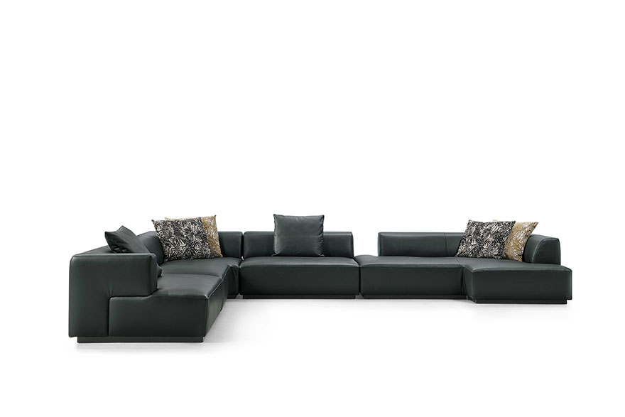 Dark Green Sofa Square