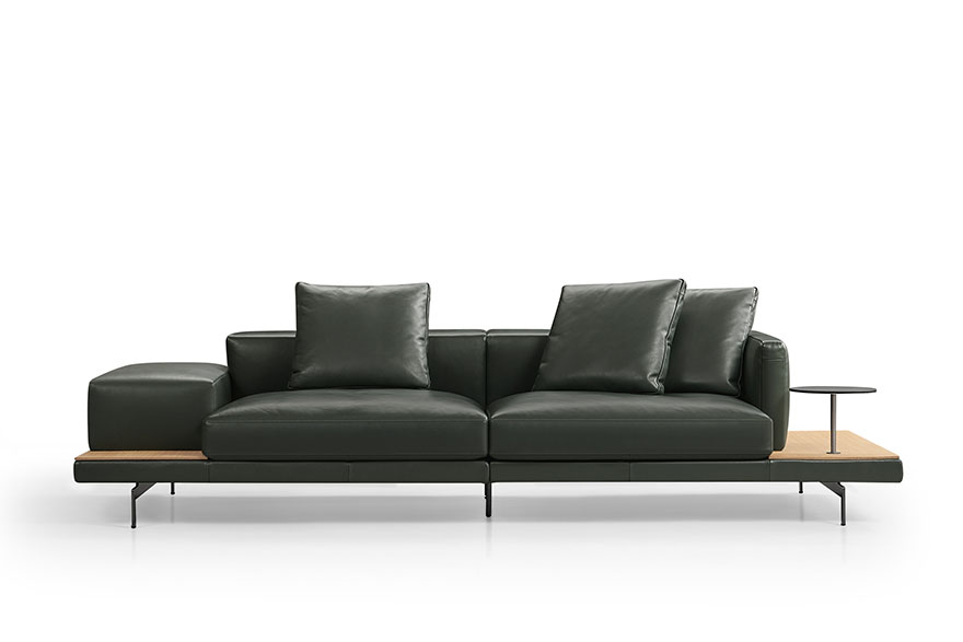 green leather sofa L23S A009 1 dock 03