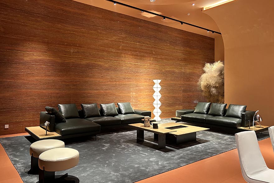 green leather sofa L23S A009 1 dock 05