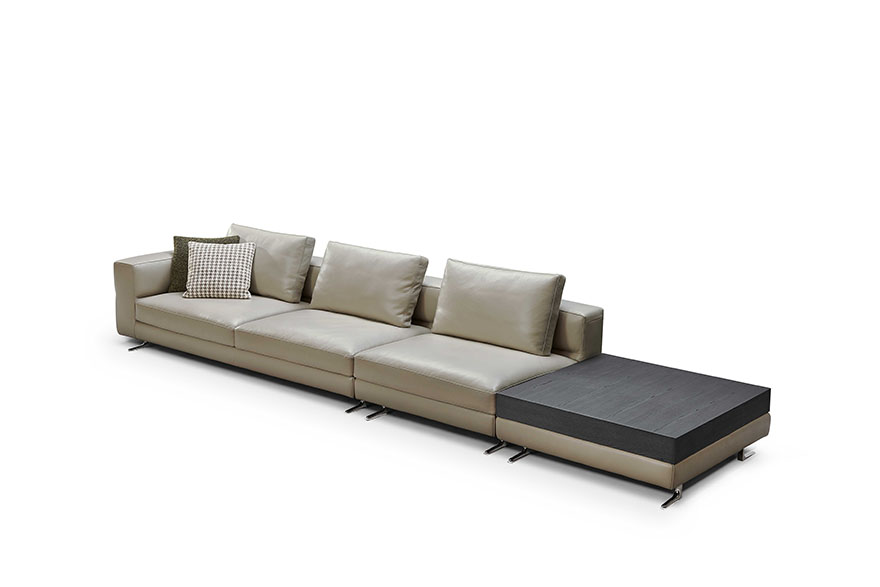 modern leather couch L24S A024 Sandhill 05