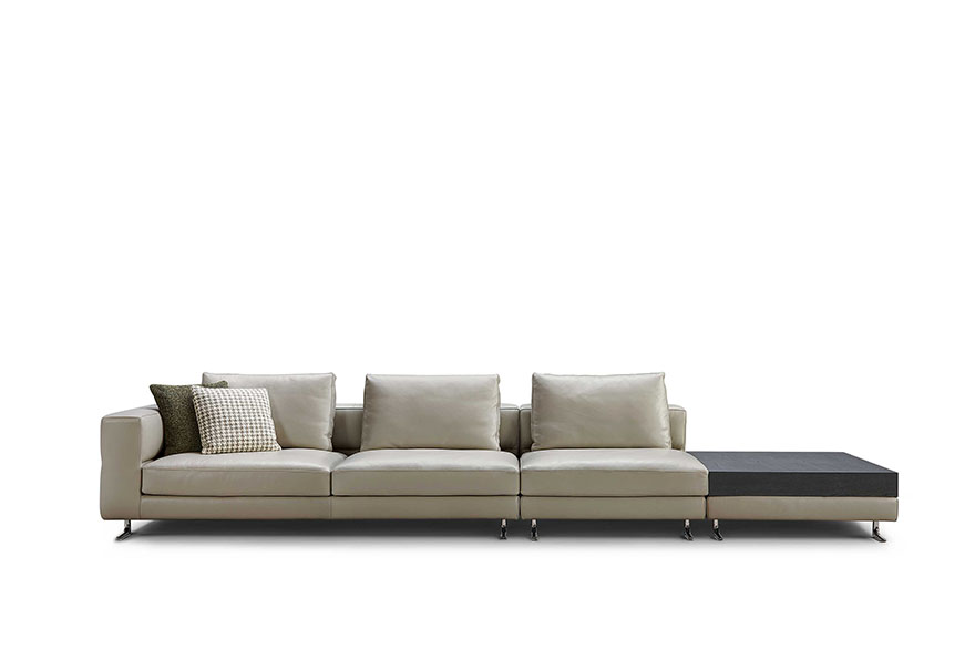 modern leather couch L24S A024 Sandhill 06
