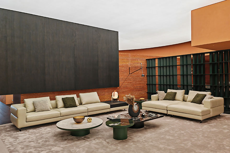 modern leather couch L24S A024 Sandhill 07