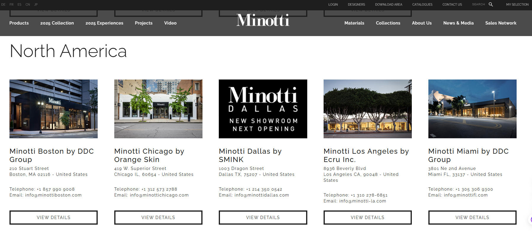 Minotti North America